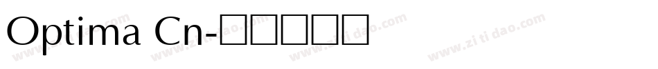 Optima Cn字体转换